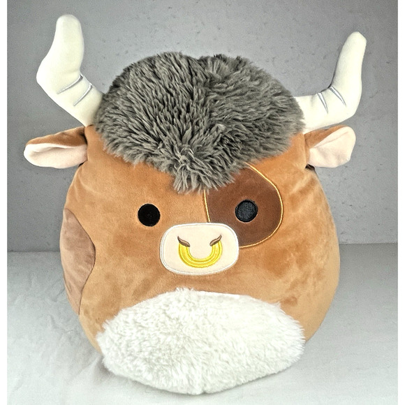 Squishmallow Sheep the Highland Cow KellyToy 12 Inch Bull Collectible Plush - Picture 1 of 9